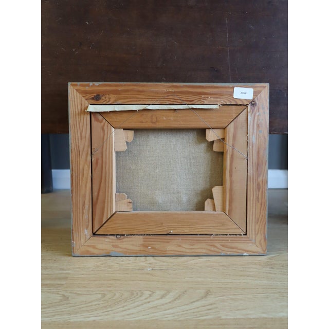 Mid-Century Modern 'Shoreline Colour' Vintage Original Abstract Coastal Landscape Oil Painting, Framed For Sale - Image 11 of 12