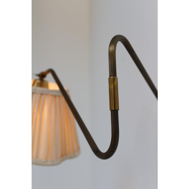 Mid-Century Modern Danish Articulating Brass Wall Light by Teknika, Denmark, 1950s For Sale - Image 3 of 18