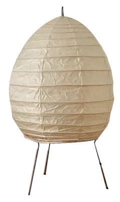 Vintage Model 1N Light Sculpture Table Lamp by Isamu Noguchi for Akari, Japan, 1979