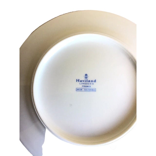 Late 20th Century Lot of 5 Haviland Limoges France Arlequin Pattern Daimond Round Salad Plates For Sale - Image 5 of 6