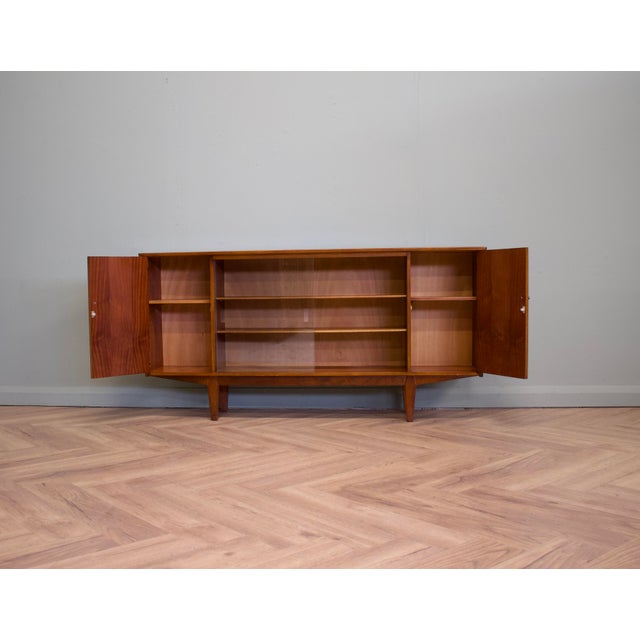 British Teak and Glass Cabinet, 1960s For Sale - Image 6 of 9