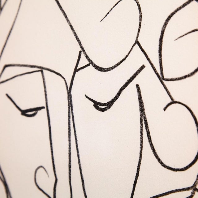 White Françoise Gilot, Portrait Head of a Woman, 1951, Lithograph, Framed For Sale - Image 8 of 10