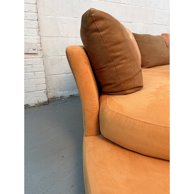 Italian Multi-Sectional Suede Couch by Roche Bobois For Sale - Image 11 of 17