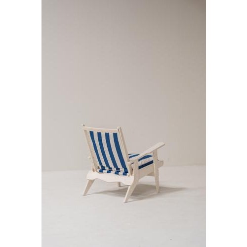 Wood French Riviera Style Wooden Relax Chairs, Set of 2 For Sale - Image 7 of 17