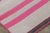 1950s Vintage Frazada Kilim in Fuschia and Mauve Striped Pattern - Rug & Kilim For Sale - Image 5 of 7