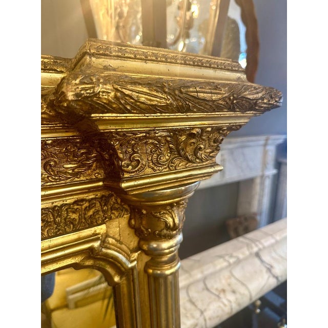 Large English Regency Gilt Pier Mirror, 1820s For Sale - Image 15 of 17