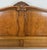 Wood Vintage French Louis XVI Style Oak Double Bed Frame with Carved Headboard For Sale - Image 7 of 12