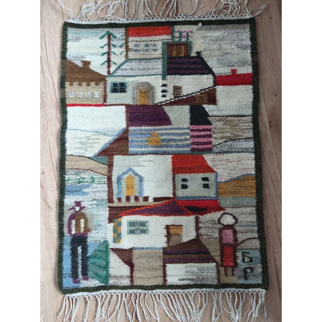 Decorative Wall Tapestry by Piotr Grabowski, 1970s. For Sale - Image 4 of 8