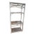 Vintage Bamboo Glass Etageres Shelves For Sale