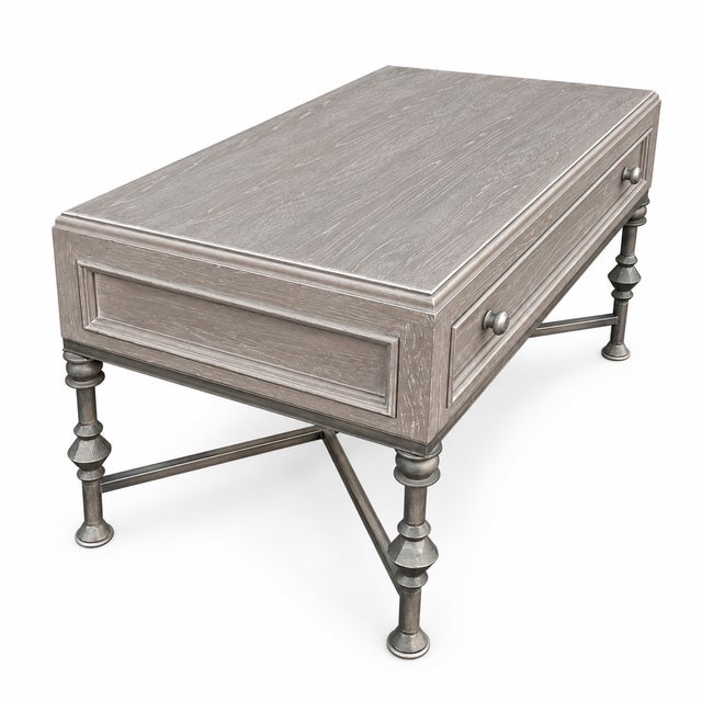 Kreiss Kreiss Wood and Iron Nightstands For Sale - Image 4 of 4