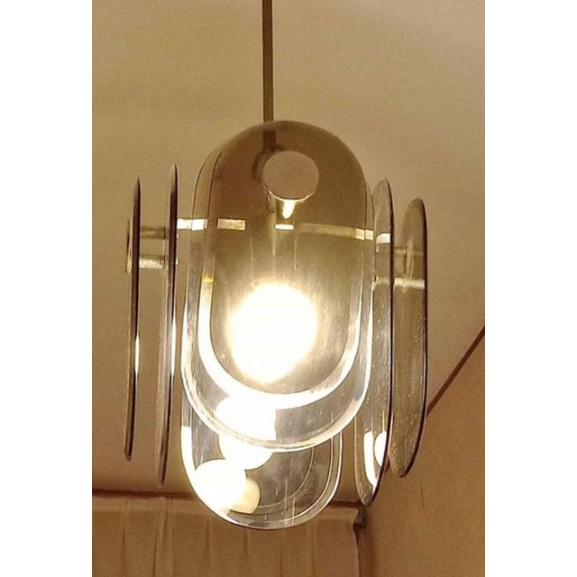 Glass Space Age Bathroom Set in the style of Veca Arte Fontana, 1970s, Set of 6 For Sale - Image 7 of 11