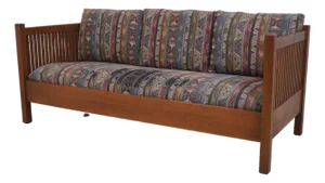 Stickley Mission Oak Upholstered Sofa Settee