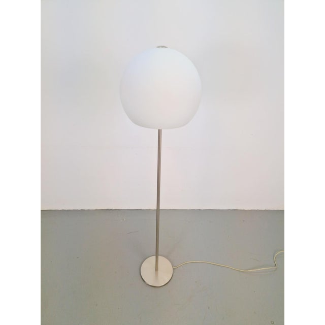 Vintage Opaline Glass Globe Floor Lamp from Hufnagel Leuchten, Germany, 1970s For Sale - Image 9 of 13
