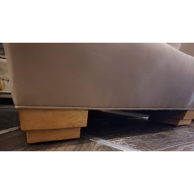 Larry Laslo Late 20th Century Larry Laslo for Directional Pair of Custom Leather Arm Chairs For Sale - Image 4 of 12