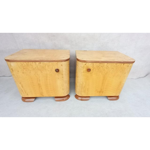 Bedside Tables by Jindřich Halabala for Up Závody, 1950s, Set of 2 For Sale - Image 18 of 18