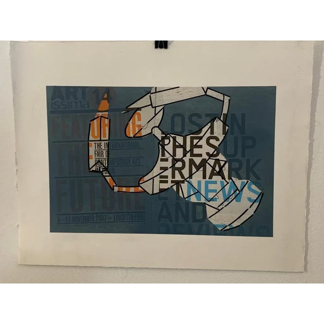 Renato Volpini, Space Gear, Collage and Tempera, 1960s For Sale - Image 6 of 6