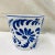 French Country Early 21st Century Hand-Painted Blue and White Cachepot - Marked Italy For Sale - Image 3 of 7