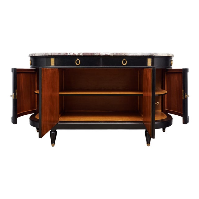 Louis XVI Demilune Buffet For Sale - Image 9 of 9
