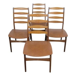 Mid 20th Century Danish Dining Room Chairs - 4 Pieces For Sale
