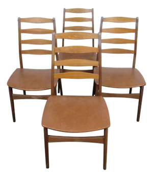 Mid 20th Century Danish Dining Room Chairs - 4 Pieces