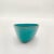 Ceramic Vintage West Coast Pottery Bowl Traditional Turkish Turquoise Matte Glaze For Sale - Image 7 of 12