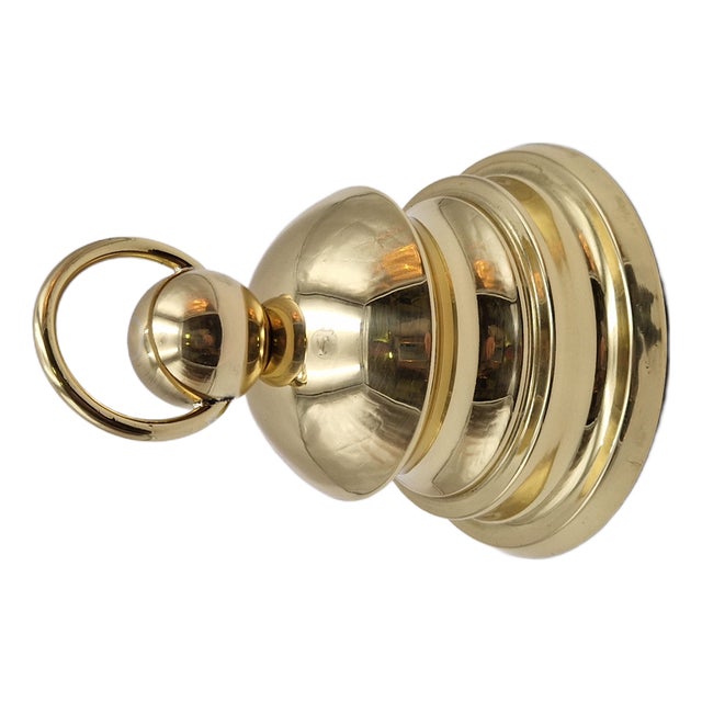 Mid-Century Modern Brass Doorstop by Luigi Caccia Dominioni for Azucena, 1950s For Sale
