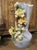 Pair of Circa 1890 Hand Painted French Gros-Relief Blue Ground Barbotine Vases For Sale - Image 11 of 18