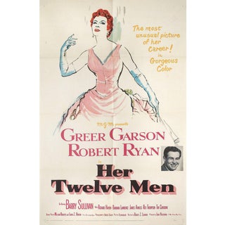Her Twelve Men 1954 U.S. One Sheet Film Poster For Sale