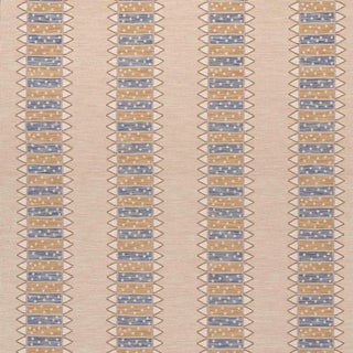 Schumacher Noor Kilim Stripe Fabric, Ochre For Sale