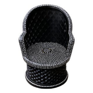 Authentic Handmade Peacock Chair – Statement Rattan Accent Chair For Sale