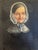 Textile 19th Century Oil Portrait Painting, Biedermeier Style, Signed, Denmark For Sale - Image 7 of 13