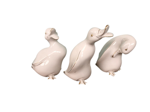 Ceramic Ducks from Ahura, Italy, 1980s, Set of 3