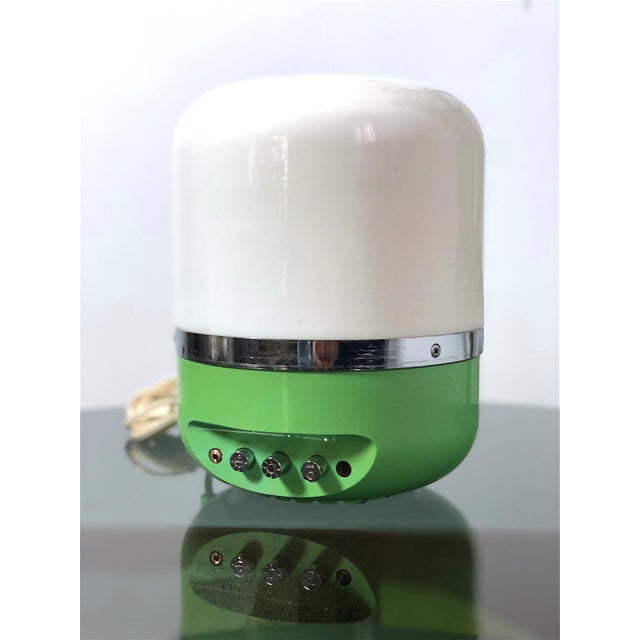 Mid-Century Modern Europhon Green Table Lamp by Adriano Rampoldi, 1970 For Sale - Image 3 of 6