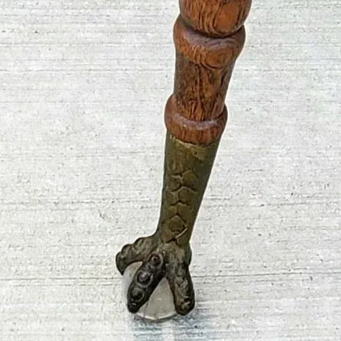 This beautiful antique/ vintage parlor table/game table is definitely a unique find! You're sure to love the glass ball &...