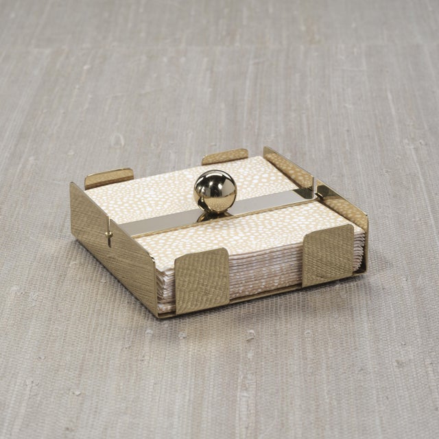 The Basso Napkin Holder combines sleek design with practical functionality. Crafted from steel in a polished finish, it...