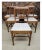 Set of Six 1930s Refinished Lyre-Back Mahogany and Upholstered Dining Chairs For Sale - Image 11 of 12