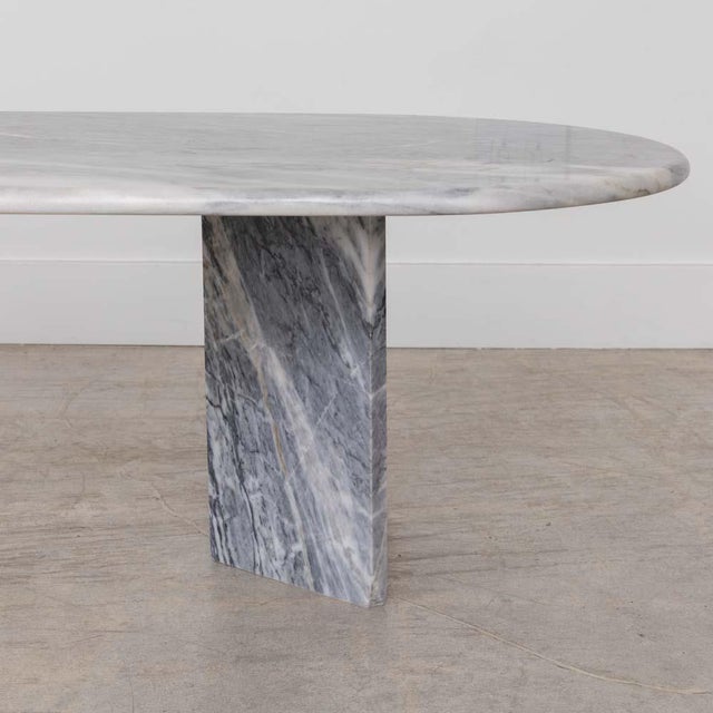 Gray 1960s Italian Marble Coffee Table For Sale - Image 8 of 11