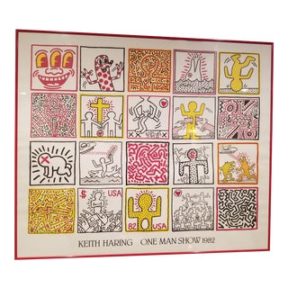 1982 Keith Haring One Man Show Poster For Sale