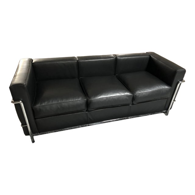 LC2 Sofa Le Corbusier for Cassina, 2010s For Sale