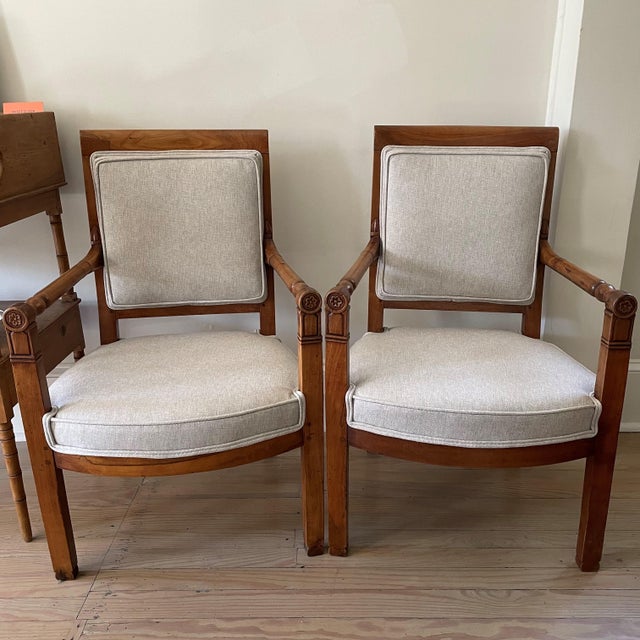 Pair of Early 19th Century French Armchairs For Sale - Image 10 of 10