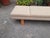 Bench with White Teddy Bear Bouclé Fabric and Conical Wooden Legs, 1990s For Sale - Image 4 of 11