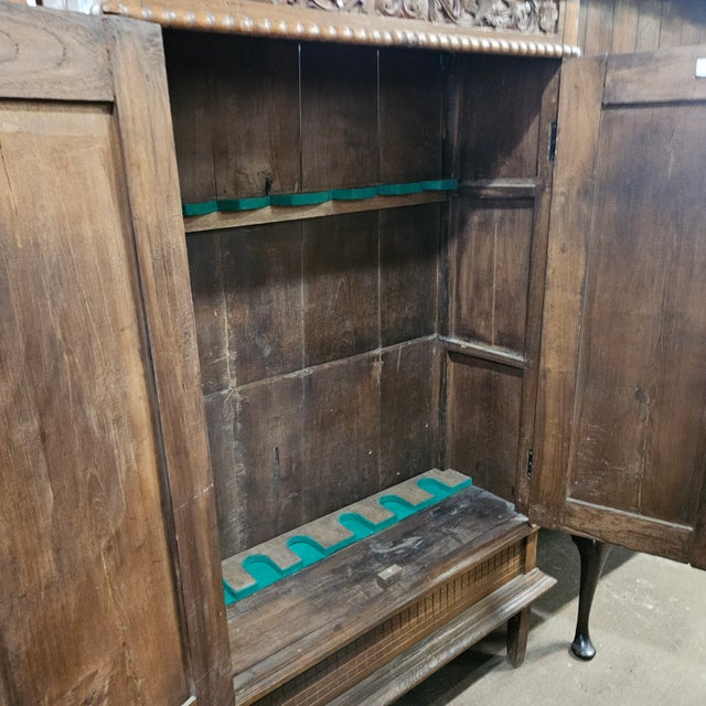Early 20th Century Carved Walnut French Cupboard For Sale - Image 11 of 18