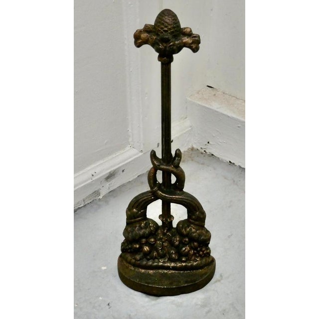19th century cast iron door stop by the Baldwin Foundry Needless to say a heavy piece which though worn with age still...