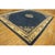 Antique Peking Chinese Floral Navy Open Field Medallion Oriental 1920s Rug For Sale - Image 4 of 11