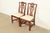 Henredon Henredon Georgian Carved Mahogany Side Chairs or Dining Chairs, Pair For Sale - Image 4 of 14
