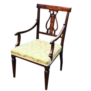 Sheraton Inlaid Mahogany Armchair