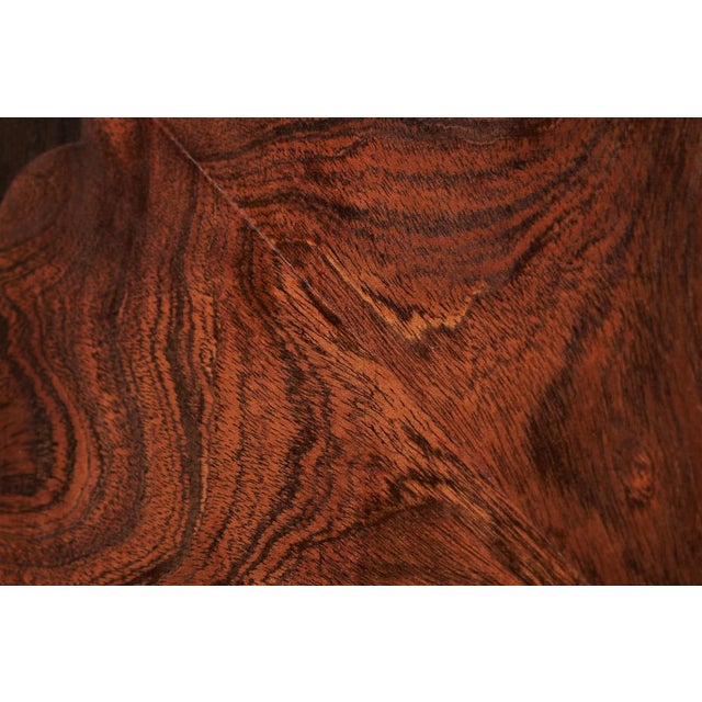 Gold Vintage Desk in Mahogany and Brass, 1930s For Sale - Image 8 of 18