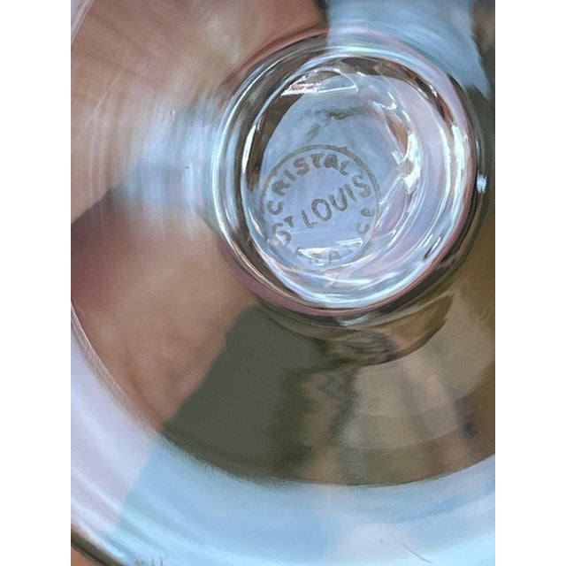20th Century Crystal Glassware Service with Cerdagne Pattern from Saint Louis, Set of 12 For Sale - Image 9 of 10