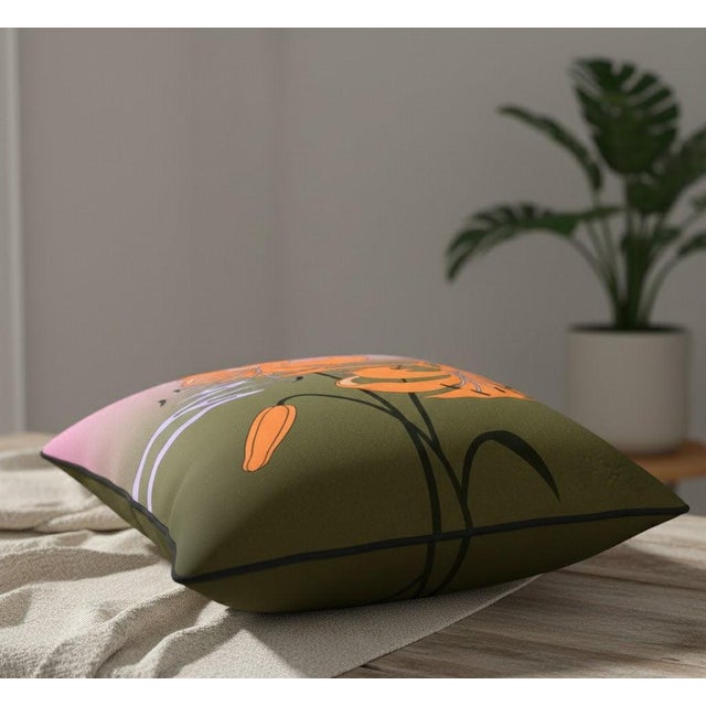 Arts & Crafts Exquisite Luxury Arts & Crafts Sofa Cushions – 1920s Design Cushion Cover With Insert For Sale - Image 3 of 5