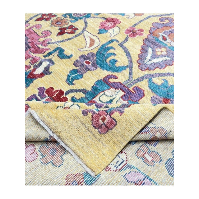 Traditional Handwoven Persian Sultanabad Area Rug 11'3" X 16'3" For Sale - Image 3 of 10